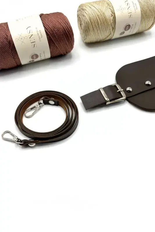 Deri Askılı Telefon Kiti-Gri - 7