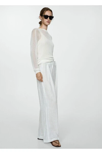 Deri bantlı sandalet - MANGO (1)