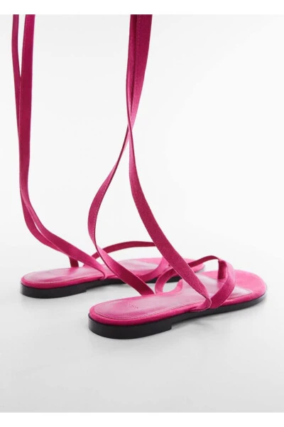 Deri Bantlı Sandalet - 5