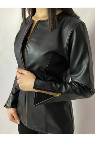 Deri Ceket-SİYAH 
