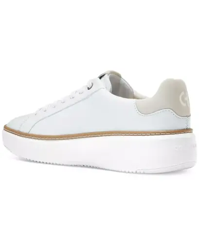 Women's Leather Grandpro Topspin Casual Sneakers - White Dove - 3
