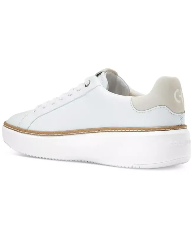 Women's Leather Grandpro Topspin Casual Sneakers - White Dove - 3