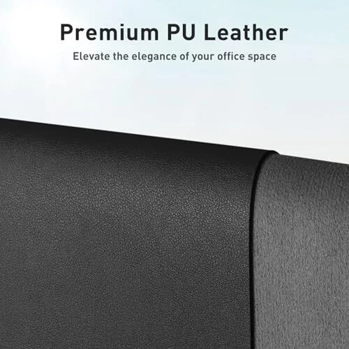 Aothia Non-Slip Waterproof PU Leather Desk Pad Protector for Mouse, Writing Desk, Office, Home, Laptop Blotter, 23.6