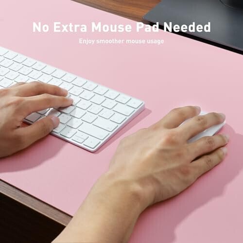Aothia Leather Desk Pad Protector, Mouse Pad, Office Desk Mat, Non-Slip PU Leather Desk Blotter, Laptop Desk Pad, Waterproof Desk Writing Pad for Office and Home (31.5
