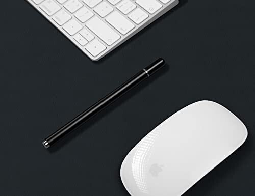 Aothia Leather Office Desk Pad Protector, Non-Slip PU Leather Desk Blotter, Waterproof Laptop Writing Mouse Pad for Office and Home, Black, 31.5