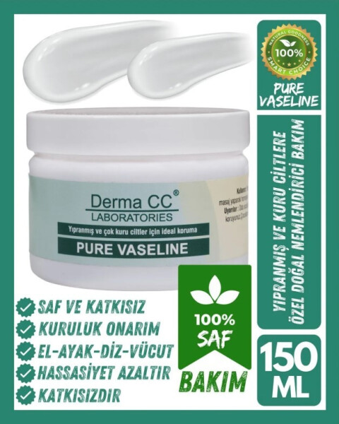 Derma CC Sensitive Pure Katkısız Saf Vazelin 150 ml - 1