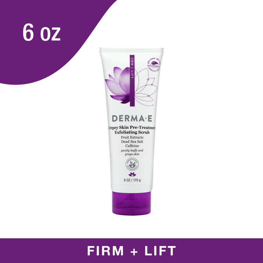 Derma E Crepey Cilt Ön İşlem Peeling Kremi, 6 oz - 1