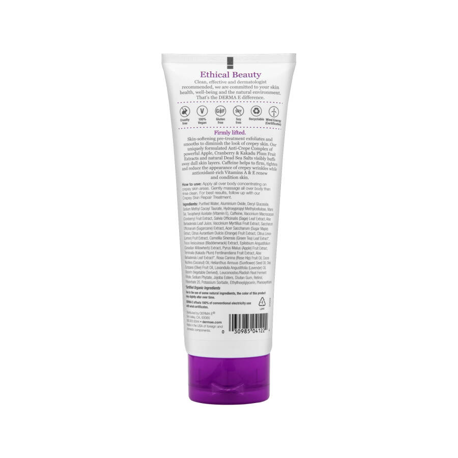 Derma E Crepey Cilt Ön İşlem Peeling Kremi, 6 oz - 8