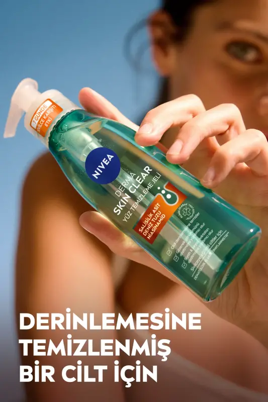 Derma Skin Aknega Qarshi Yuz Tozalash Geli 150ml, Teshiklarni Tozalaydigan, Salitsil Kislotasi, Niatsinamid - 5