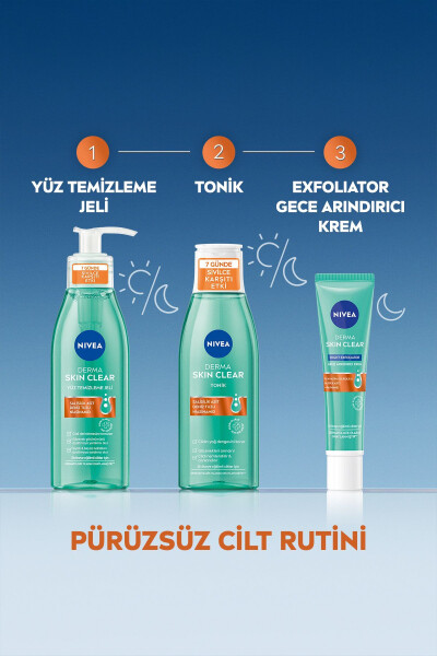 Derma Skin Aknega Qarshi Yuz Tozalash Geli 150ml, Teshiklarni Tozalaydigan, Salitsil Kislotasi, Niatsinamid - 12