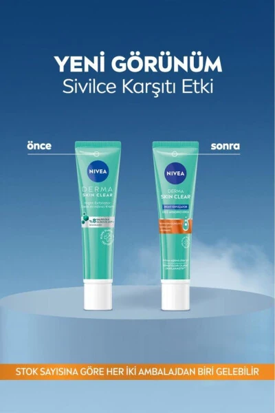 Derma Skin Clear Exfoliator Gece Arındırıcı Krem 40ml, Karşıtı, Niasinamid, Karma Ciltler - NIVEA (1)