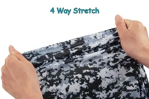 Derminpro erkaklar kamuflyaj golf futbolkalari namlikni yo'qotuvchi qisqa/uzun yengli quruq mos golf pololari - 6