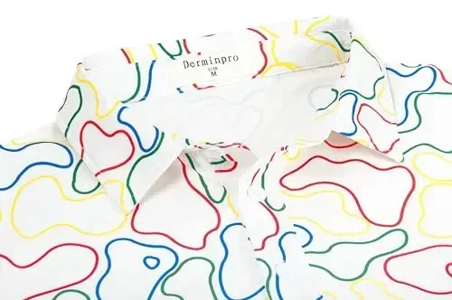 Derminpro erkaklar kamuflyaj golf ko'ylaklari namlikni yo'qotuvchi qisqa/uzun yengli quruq mos golf pololari - 6