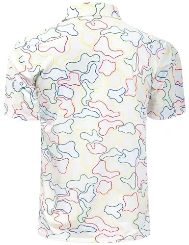 Derminpro Men’s Camo Golf Shirts Moisture Wicking Short/Long Sleeve Dry Fit Golf Polos - 2