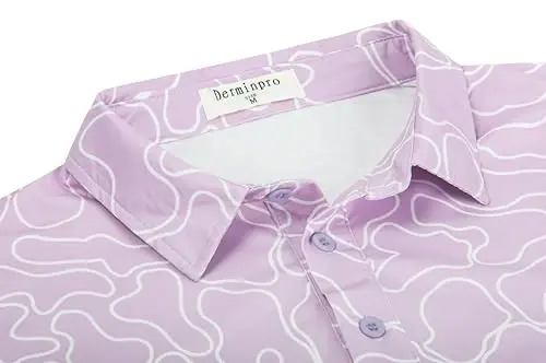 Derminpro Men’s Camo Golf Shirts Moisture Wicking Short/Long Sleeve Dry Fit Golf Polos - 6