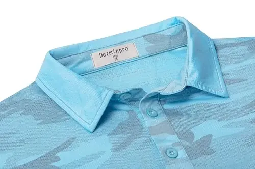 Derminpro Men’s Camo Golf Shirts Moisture Wicking Short/Long Sleeve Dry Fit Golf Polos - 4