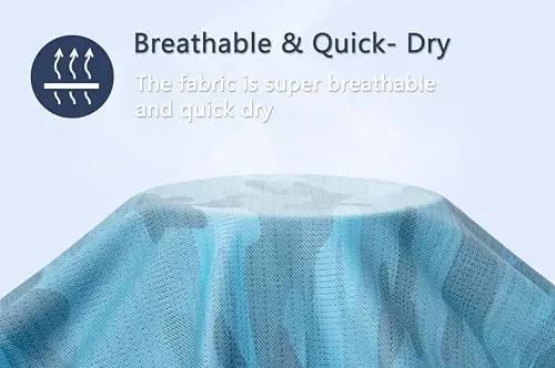 Derminpro Men’s Camo Golf Shirts Moisture Wicking Short/Long Sleeve Dry Fit Golf Polos - 6