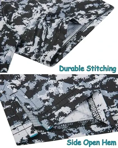 Derminpro Men’s Camo Golf Shirts Moisture Wicking Short/Long Sleeve Dry Fit Golf Polos - 5