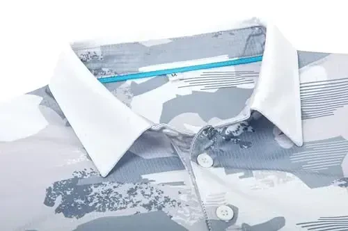 Derminpro Men’s Camo Golf Shirts Moisture Wicking Short/Long Sleeve Dry Fit Golf Polos - 4