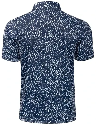 Derminpro Men's Camo Golf Shirts Moisture Wicking Short/Long Sleeve Dry Fit Golf Polos - 2
