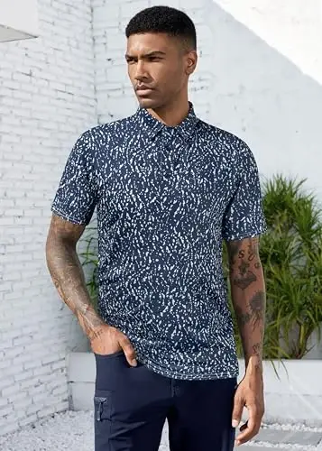 Derminpro Men’s Camo Golf Shirts Moisture Wicking Short/Long Sleeve Dry Fit Golf Polos - 4