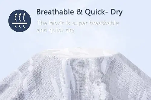 Derminpro Men’s Camo Golf Shirts Moisture Wicking Short/Long Sleeve Dry Fit Golf Polos - 5