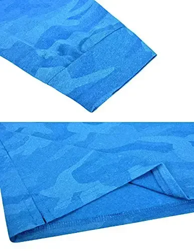 Derminpro Men’s Camo Golf Shirts Moisture Wicking Short/Long Sleeve Dry Fit Golf Polos - 5