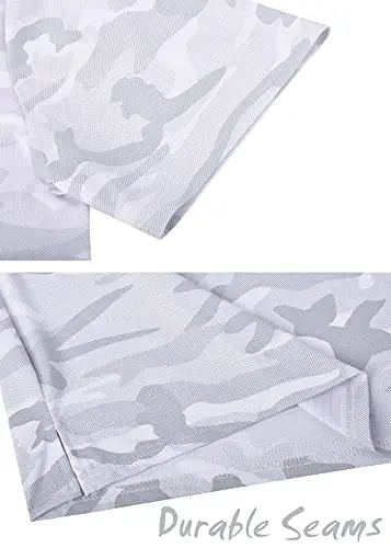 Derminpro Men’s Camo Golf Shirts Moisture Wicking Short/Long Sleeve Dry Fit Golf Polos - 5