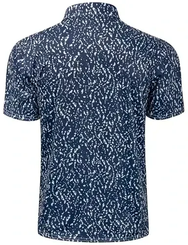 Derminpro Men’s Camo Golf Shirts Moisture Wicking Short/Long Sleeve Dry Fit Golf Polos - 2