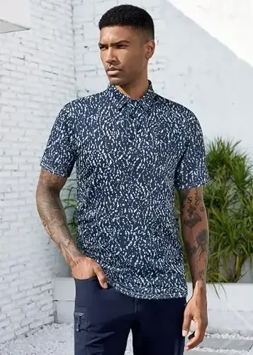 Derminpro Men’s Camo Golf Shirts Moisture Wicking Short/Long Sleeve Dry Fit Golf Polos - 4