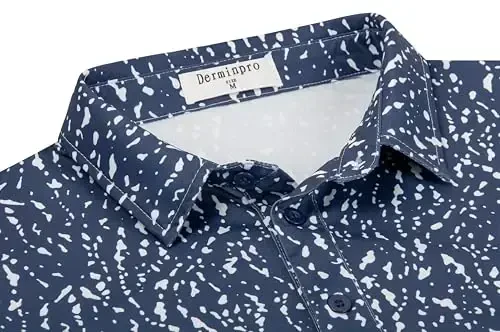 Derminpro Men’s Camo Golf Shirts Moisture Wicking Short/Long Sleeve Dry Fit Golf Polos - 6