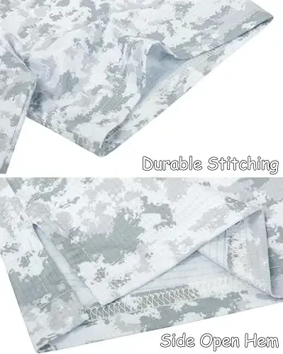 Derminpro Men’s Camo Golf Shirts Moisture Wicking Short/Long Sleeve Dry Fit Golf Polos - 5