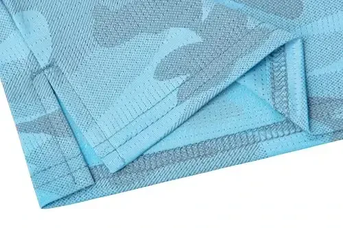 Derminpro Мужские камуфляжные рубашки для гольфа Влагоотводящие рубашки-поло для гольфа с коротким/длинным рукавом Dry Fit - 5