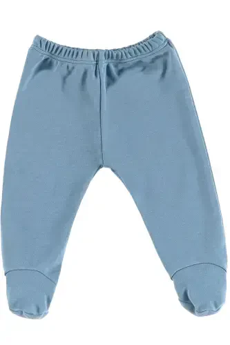 Derry Unisex 9 Pieces Hospital Outing Set Organic Cotton Newborn Set - Blue-Blue - 3