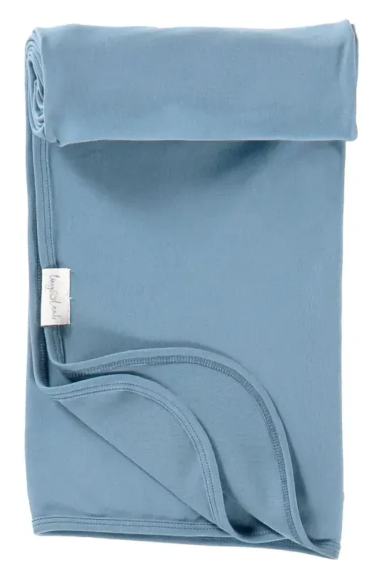 Derry Unisex 9 Pieces Hospital Outing Set Organic Cotton Newborn Set - Blue-Blue - 5