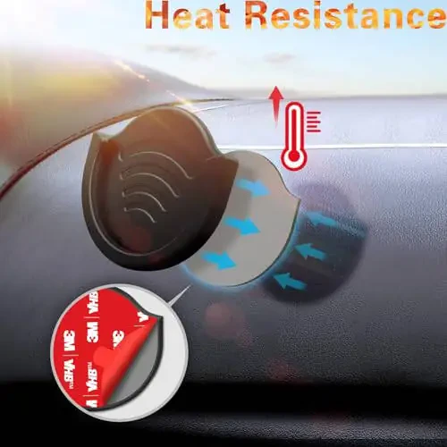 Держатель для телефона Pop-Tech Car Grips, 2 шт., для пользователей с складной рукояткой / сокетом, с 3M клейкой лентой, для использования на приборной панели, дома, столе, стене - черный - 5