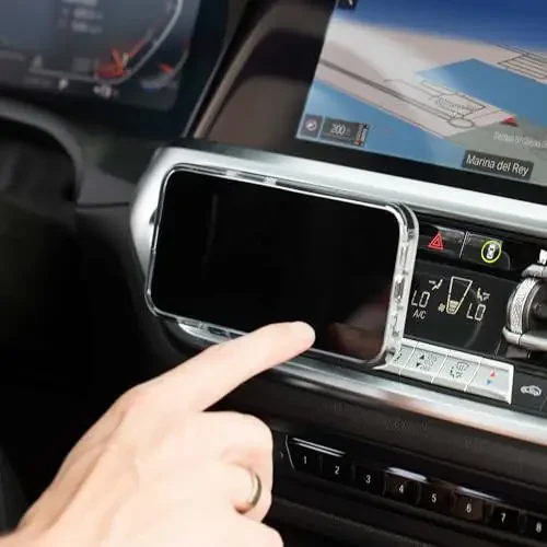 Держатель для телефона PopSockets для автомобиля, автомобильный держатель для телефона на вентиляционную решетку, автомобильный держатель для телефона - черный - 6