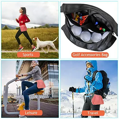 Держатель для теннисных мячей, поясная сумка для мячей для пиклбола для женщин и мужчин, вместимость 8 теннисных или пиклбол мячей, аксессуар для тенниса и пиклбола… - 5