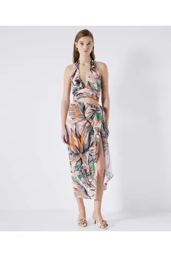 Desenli sarong - Bej - 1