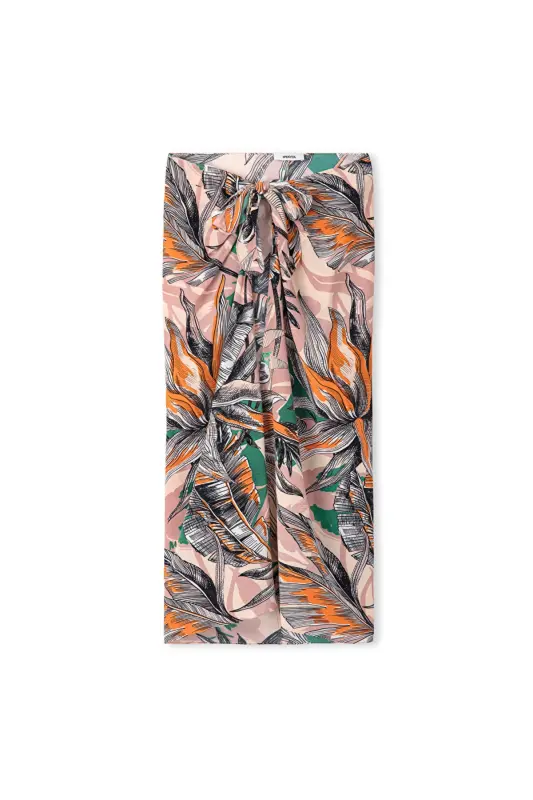 Desenli sarong - Bej - 3