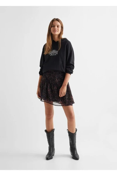 Desenli Fırfırlı Etek - 2