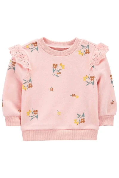 Kız Bebek Sweatshirt Desenli - 1