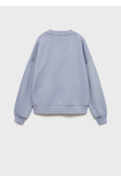 Desenli pamuklu sweatshirt - 2