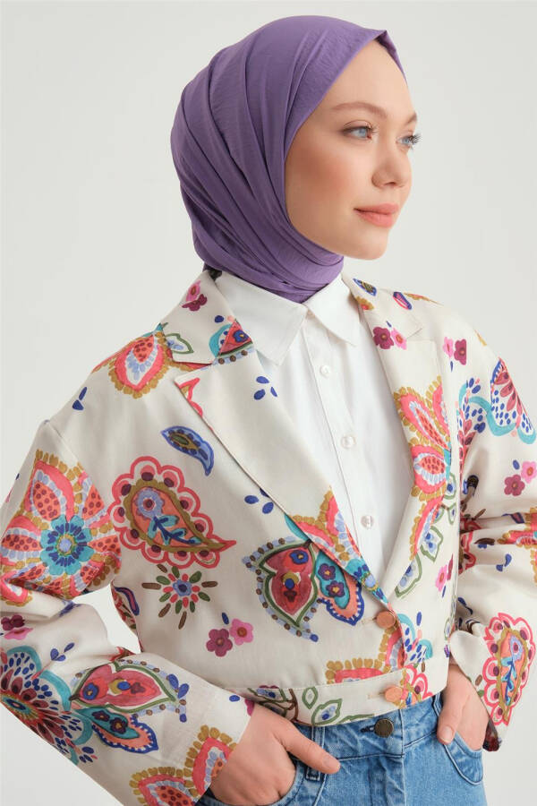 Armine Beli Tokalı Desenli Ceket 24Y5407 Pembe - 1