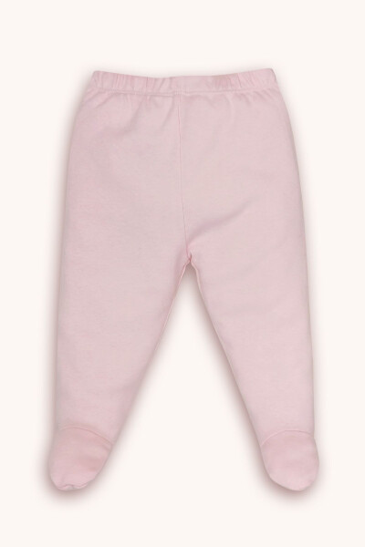 Desenli Şapkalı Çıtçıtlı Üst Ve Pantolon 3lü Takım-pembe - 3