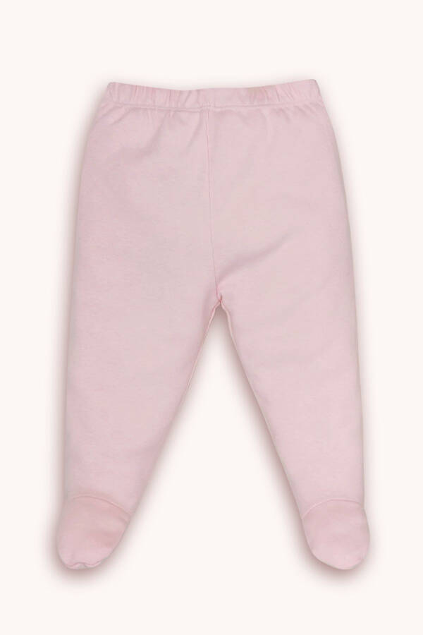 Desenli Şapkalı Çıtçıtlı Üst Ve Pantolon 3lü Takım-pembe - 3