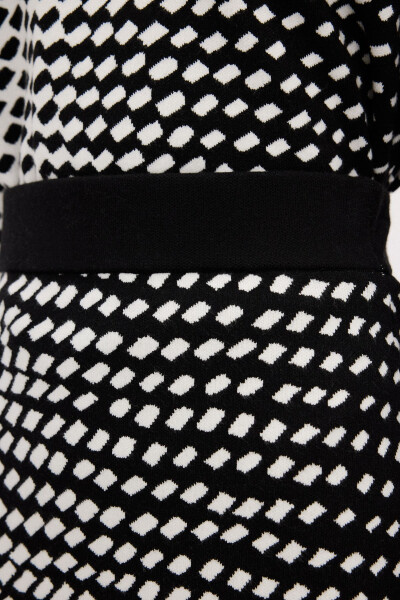 Desenli Triko Etek - 3