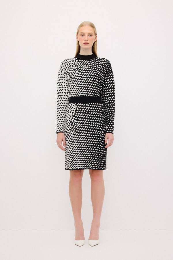 Desenli Triko Etek - 4