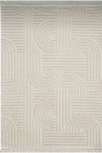 DESIGN 1090 BEIGE Soft Touch Carpet Rug Living Room Kitchen Corridor Cut Runner Woven Machine Carpet-BEIGE - 6