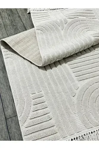 DESIGN 1090 GRAY Soft Touch Carpet Rug Living Room Kitchen Corridor Cut Runner Woven Machine Carpet-gray - 4